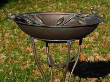 Elegant Standing Bird Bath - 78 cm - Iron