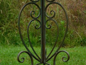 Vogeltränke / Futterschale mit Vögeln – stehend – 82 cm – Metall