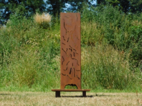 Vuurkorf XXL - gietijzer - roestkleur