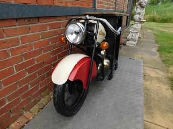 Vintage Motorcycle Bar Table / Wine Bar – Industrial Eye-Catcher – approx. 225 cm wide