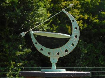 Elegant Sundial - 40 cm - Turquoise - Cast Iron