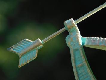 Elegant Sundial - 40 cm - Turquoise - Cast Iron